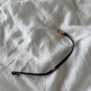 Louis Vuitton Brown Leather Strap with Gold Clasp